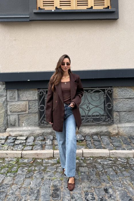 XHAKETE KLASIKE PER FEMRA NE NGJYRE KAFE TE ERRET - KLAUDIO FASHION