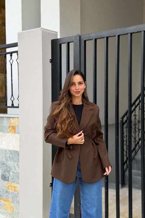 XHAKETE KLASIKE PER FEMRA NE NGJYRE KAFE - KLAUDIO FASHION