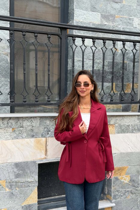 XHAKETE KLASIKE PER FEMRA NE NGJYRE VISHNJE - KLAUDIO FASHION