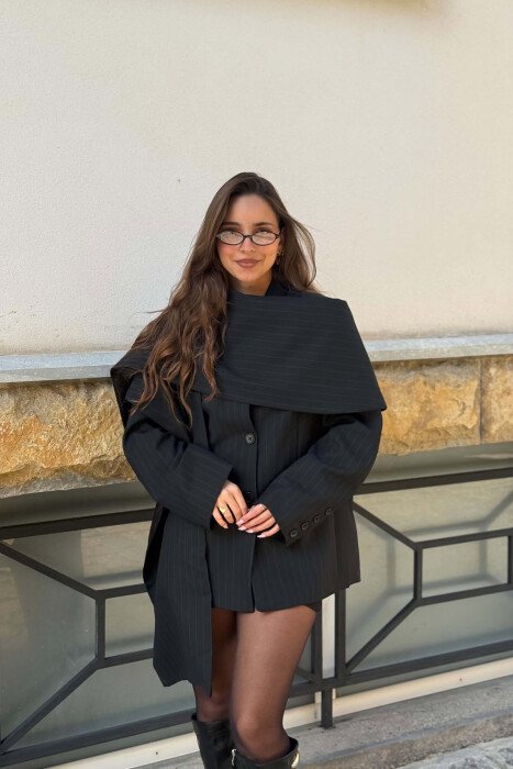 XHAKETE ME DIZAJN ME VIJA ME DETAJIN E SHALLIT PER FEMRA NE NGJYRE TE ZEZE - KLAUDIO FASHION