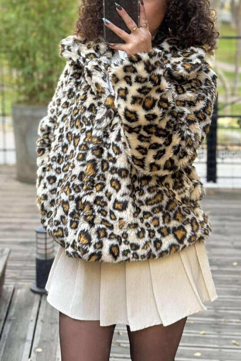 XHAKETË ME DIZAJNIN E LEOPARDIT ME PUSH PËR FEMRA - 6