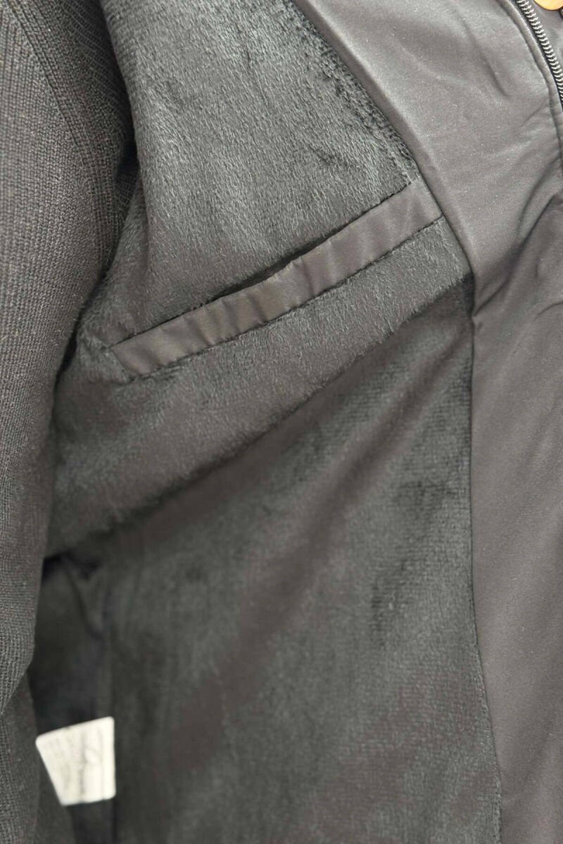 ZIPPERED MEN PUFFER JACKET BLACK/ E ZEZE - 3
