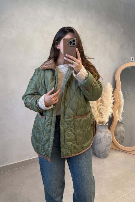 XHAKETE ME XHEPA PER FEMRA NE NGJYRE JESHILE - KLAUDIO FASHION