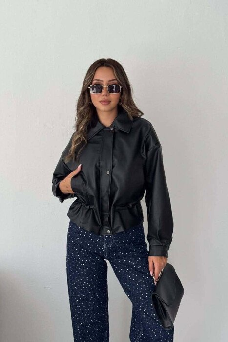 XHAKETE NJE NGJYRESHE LEKURE PER FEMRA NE NGJYRE TE ZEZE - KLAUDIO FASHION