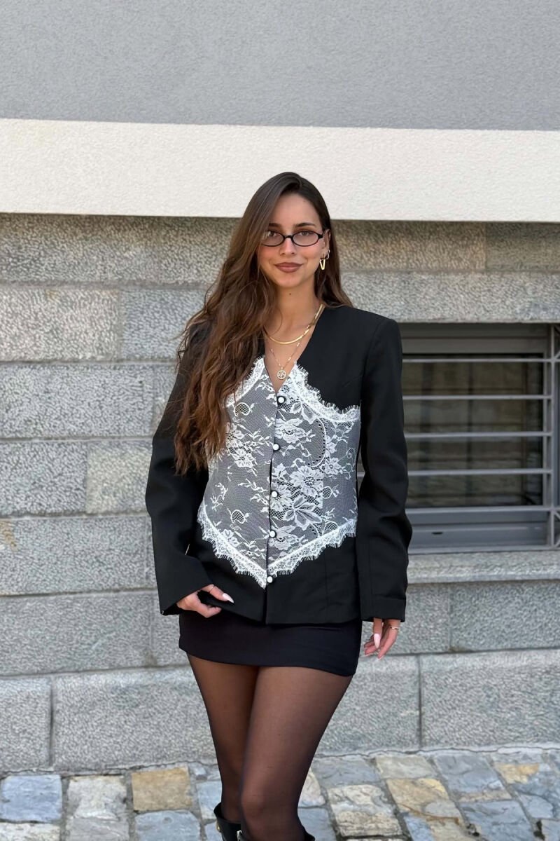 XHAKETE NJE NGJYRESHE ME DETAJIN E TYLIT PER FEMRA NE NGJYRE TE ZEZE - 3