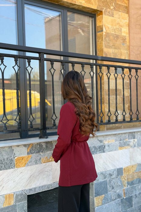 XHAKETE NJE NGJYRESHE ME LIDHESE TEK BELI PER FEMRA NE NGJYRE VISHNJE - 4