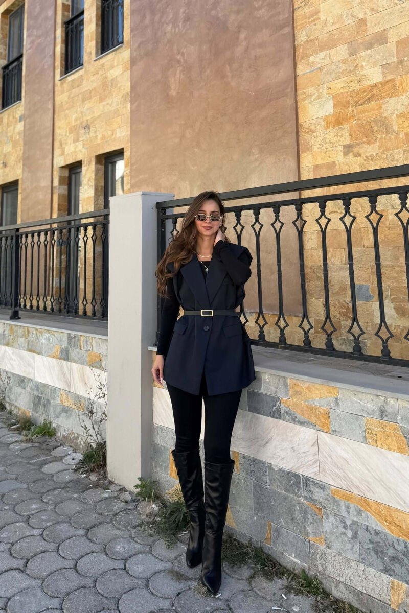 JELEK NJE NGJYRESH PA MENGE PER FEMRA NE NGJYRE BLU - 1