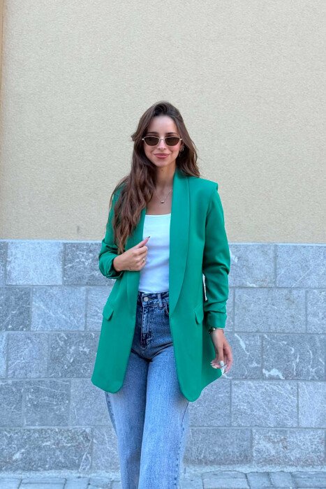 XHAKETE E THJESHTE KLASIKE PER FEMRA NE NGJYRE JESHILE - KLAUDIO FASHION