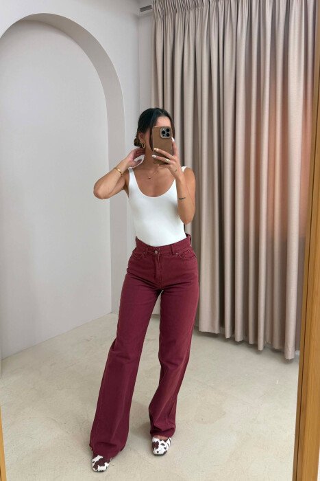 XHINSE NJE NGJYRESHE TE GJERA PER FEMRA NE NGJYRE VISHNJE - KLAUDIO FASHION