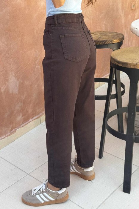 XHINSE NJË NGJYRËSHE TË THJESHTA PËR FEMRA NË NGJYRËN KAFE E ERRËT - 4