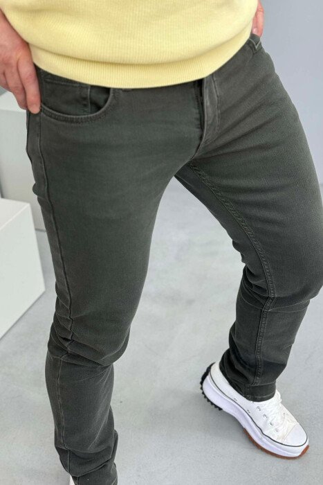 XHINSE NJË NGJYRËSHE TË THJESHTA PËR MESHKUJ NË NGJYRËN JESHILE E ERRËT - 2