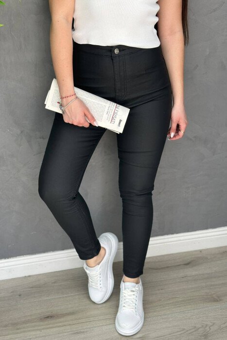 XHINSE PËR FEMRA ME BEL TË LARTË NË NGJYRË TË ZEZË - KLAUDIO FASHION