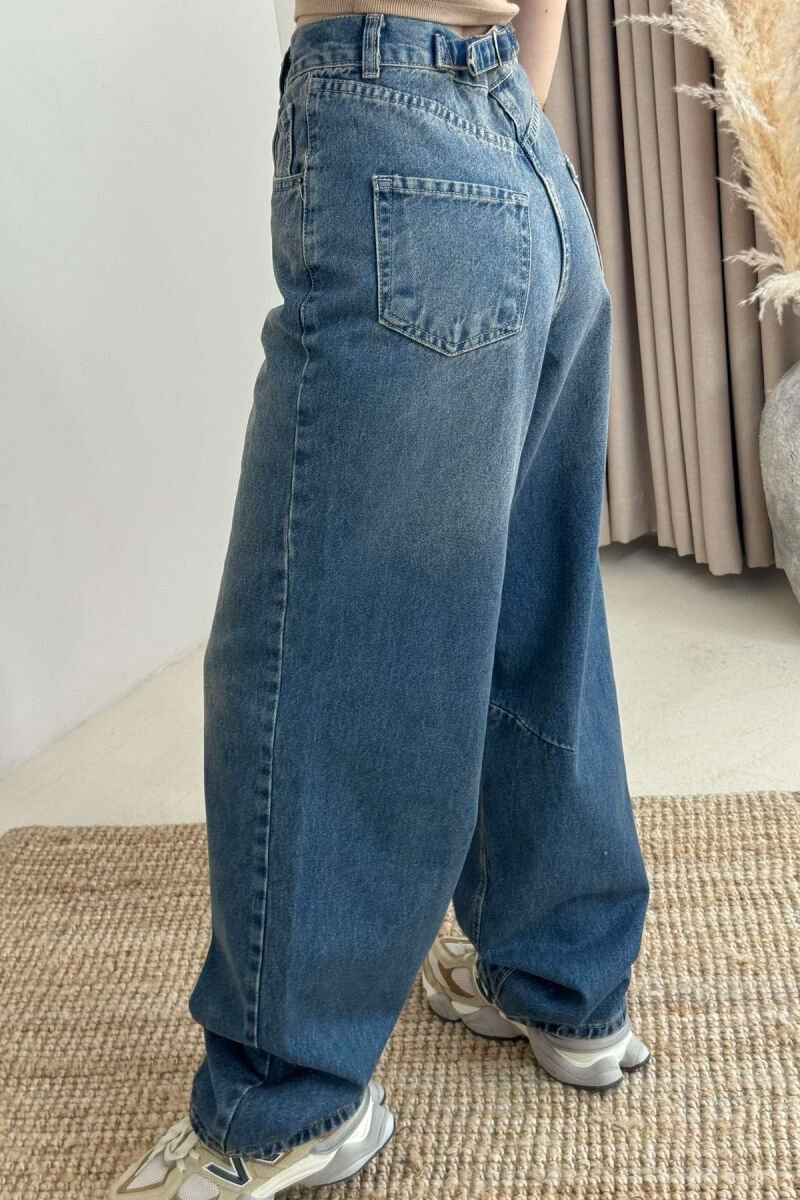 XHINSE PËR FEMRA STIL BOYFRIEND NË NGJYRË BLU E ERRËT - 2