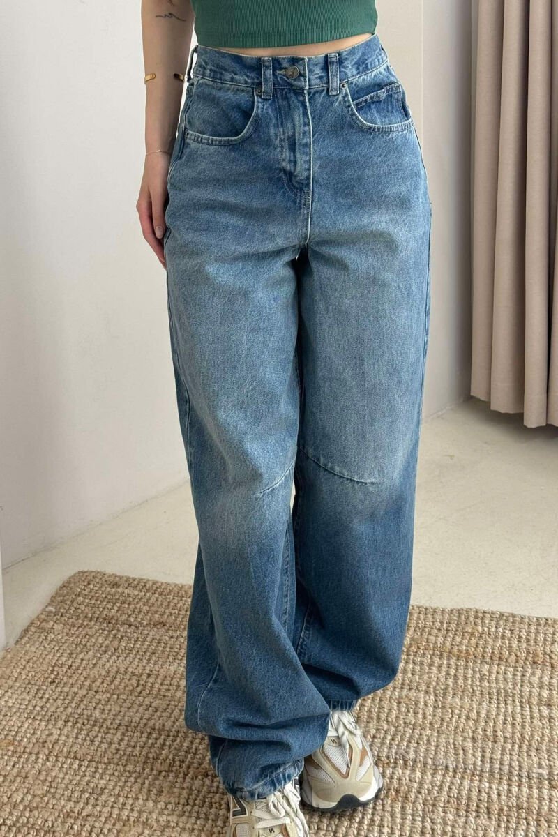 XHINSE PËR FEMRA STIL BOYFRIEND NË NGJYRË BLU - 3