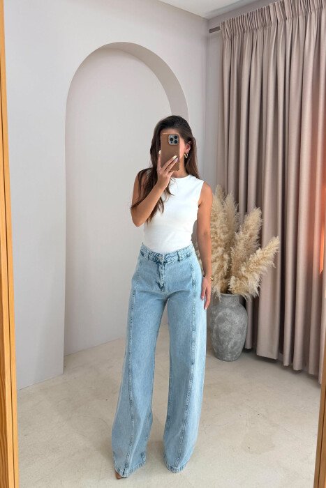 XHINSE TE GJERA NJE NGJYRESHE PER FEMRA NE NGJYRE BLU TE ZBARDHUR - KLAUDIO FASHION