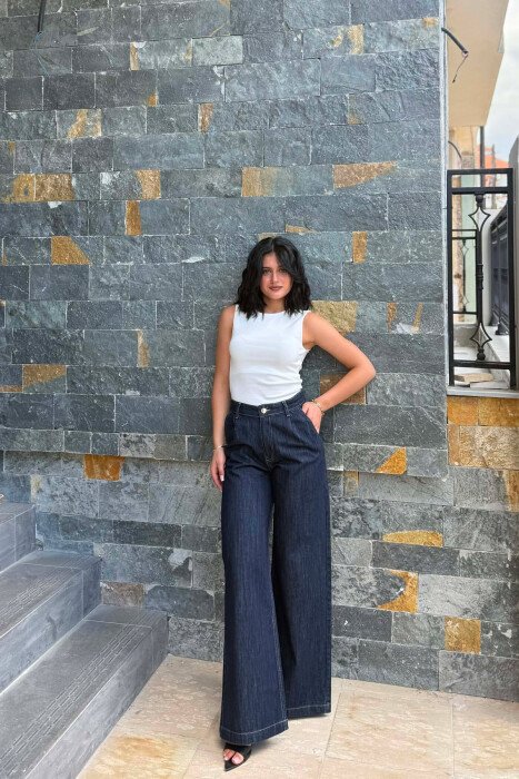 XHINSE TE GJERA NJE NGJYRESHE PER FEMRA NE NGJYRE BLU - KLAUDIO FASHION