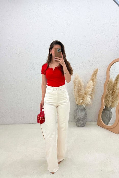 XHINSE TE GJER ANJE NGJYRESHE PER FEMRA NE NGJYRE KREM - KLAUDIO FASHION