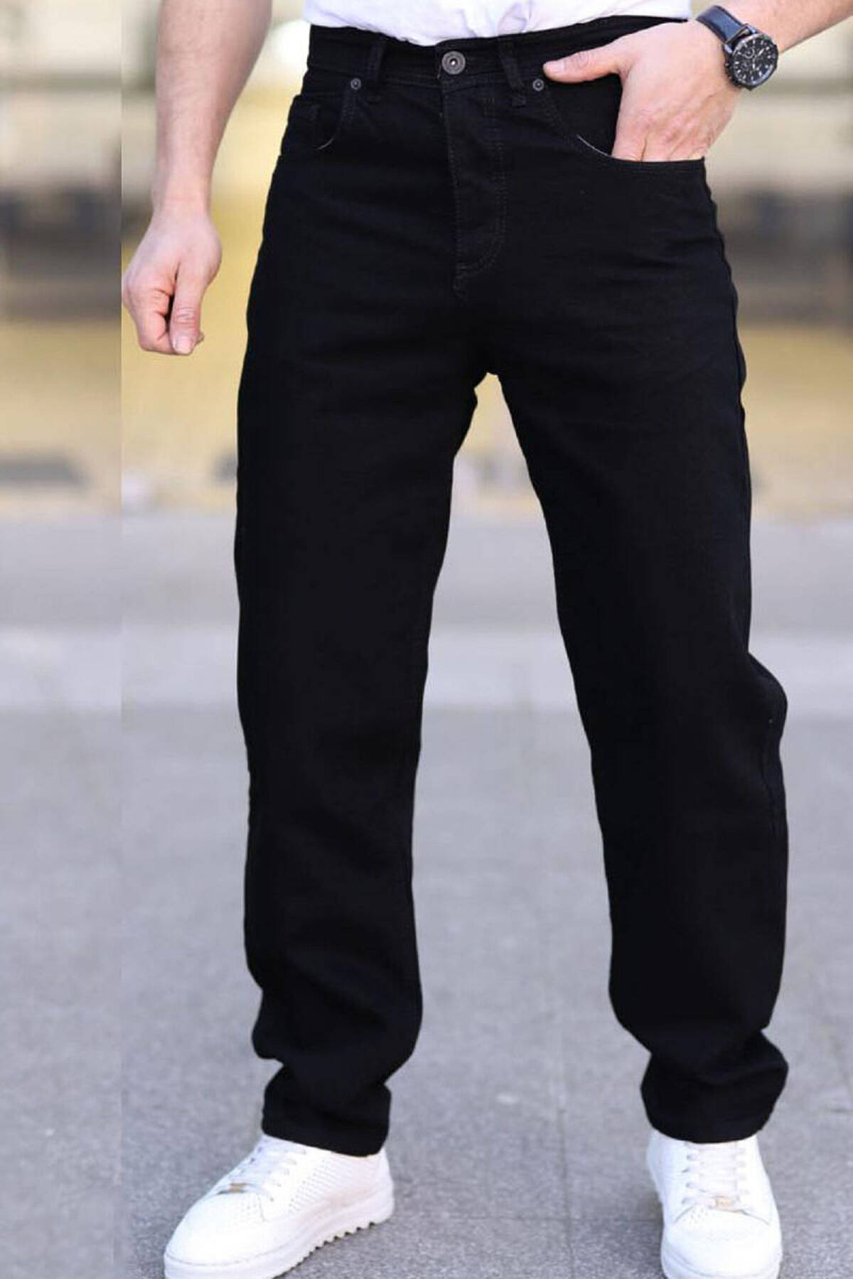 MON collections 黒木　周 BAGGY MEN JEANS BLACK/ E ZEZE JEANS KLAUDIO FASHION BGS-1256