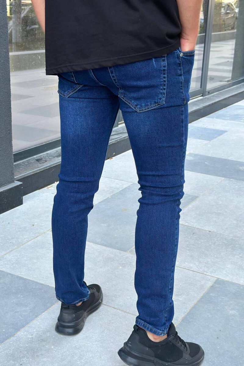 XHINSE TË THJESHTA PËR MESHKUJ NË NGJYRË BLU - 3
