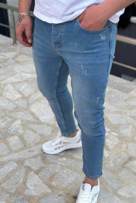 XHINSE TË THJESHTA PËR MESHKUJ NË NGJYRËN BOJËQIELLI - KLAUDIO FASHION