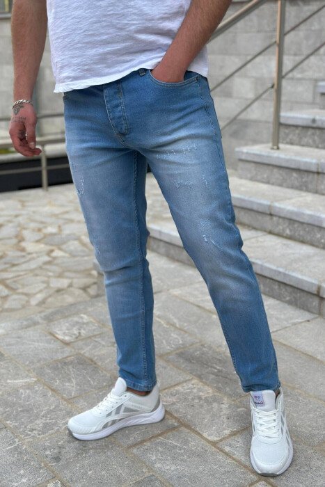 XHINSE TË THJESHTA PËR MESHKUJ NË NGJYRËN BOJËQIELLI - KLAUDIO FASHION