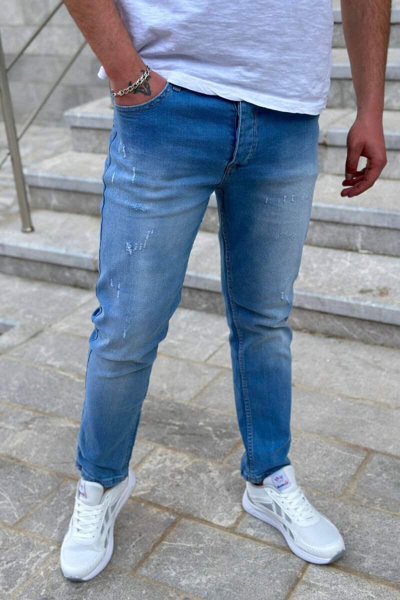 XHINSE TË THJESHTA PËR MESHKUJ NË NGJYRËN BOJËQIELLI - 2