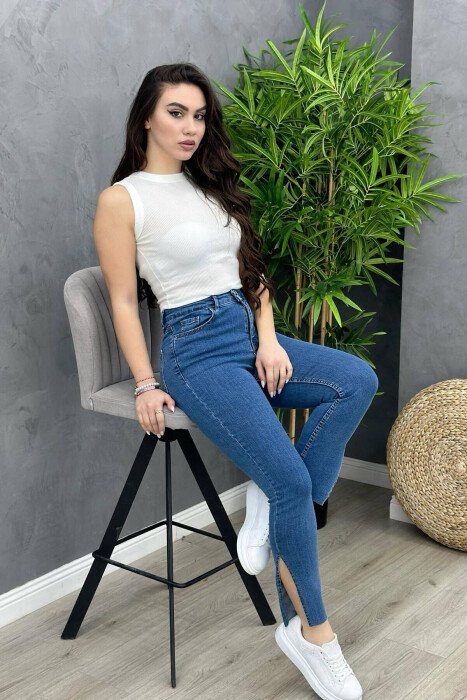 XHINSE TË THJESHTA PËR FEMRA NË NGJYRËN BLU - KLAUDIO FASHION
