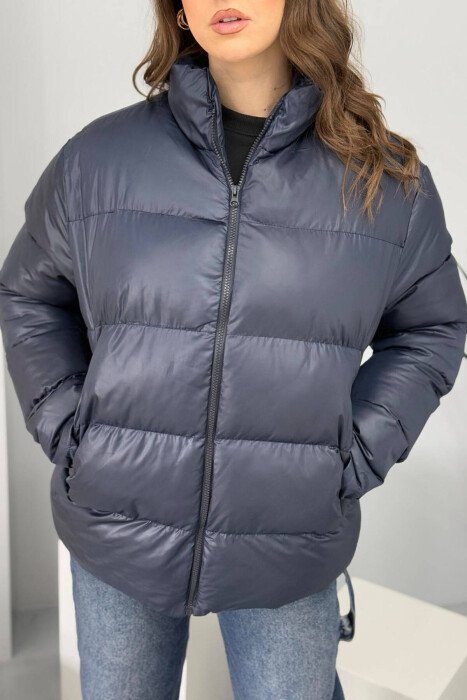 XHUP ME JAKË TË GJATË PËR FEMRA NË NGJYRËN BLU - 3