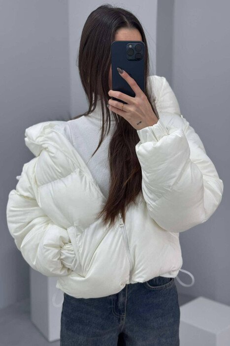 XHUP NJË NGJYRËSH PËR FEMRA NË NGJYRËN E BARDHË - KLAUDIO FASHION