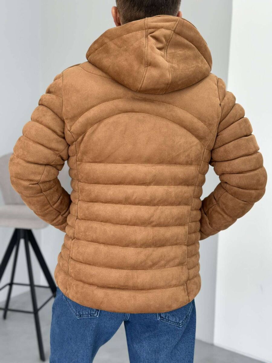 XHUP NJË NGJYRËSH PËR MESHKUJ NË NGJYRËN KAFE - 5