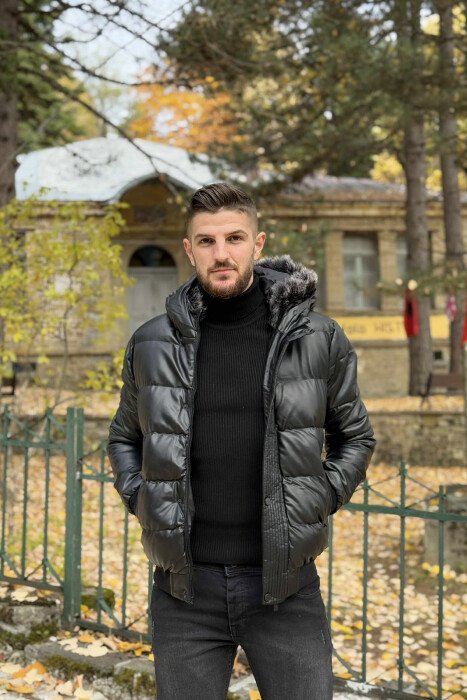 XHUP PËR MESHKUJ LEKURË NË NGJYRË TË ZEZË - 4