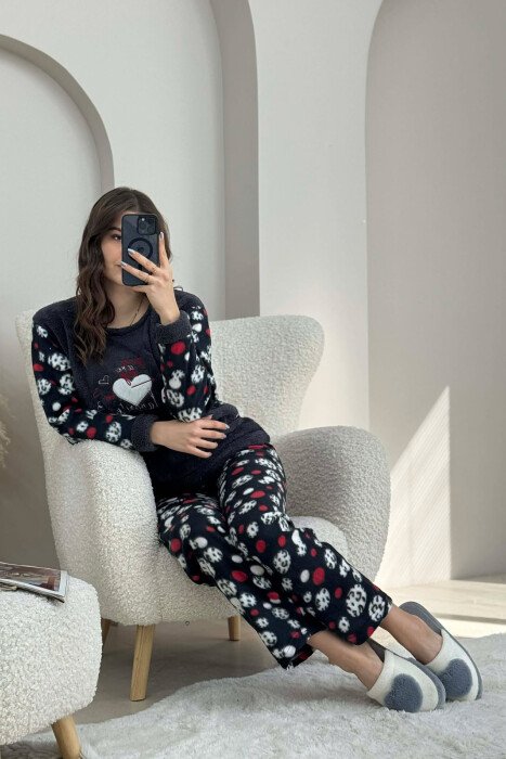 YOU ARE MY FAVORITE WOMAN PYJAMAS DARK GREY/GEE - KLAUDIO FASHION