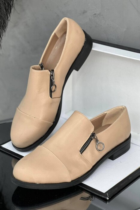 ZIBBERONE COLOR WOMEN SHOES BEIGE/BEZHE - KLAUDIO FASHION