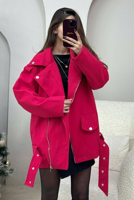 ZIPPED WOMEN JACKET FUCHSIA/CIKLAMI 