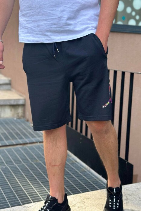 ZOMBIE STICKER MAN SHORTS BLUE/BLU - 1
